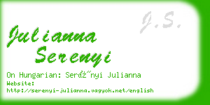 julianna serenyi business card